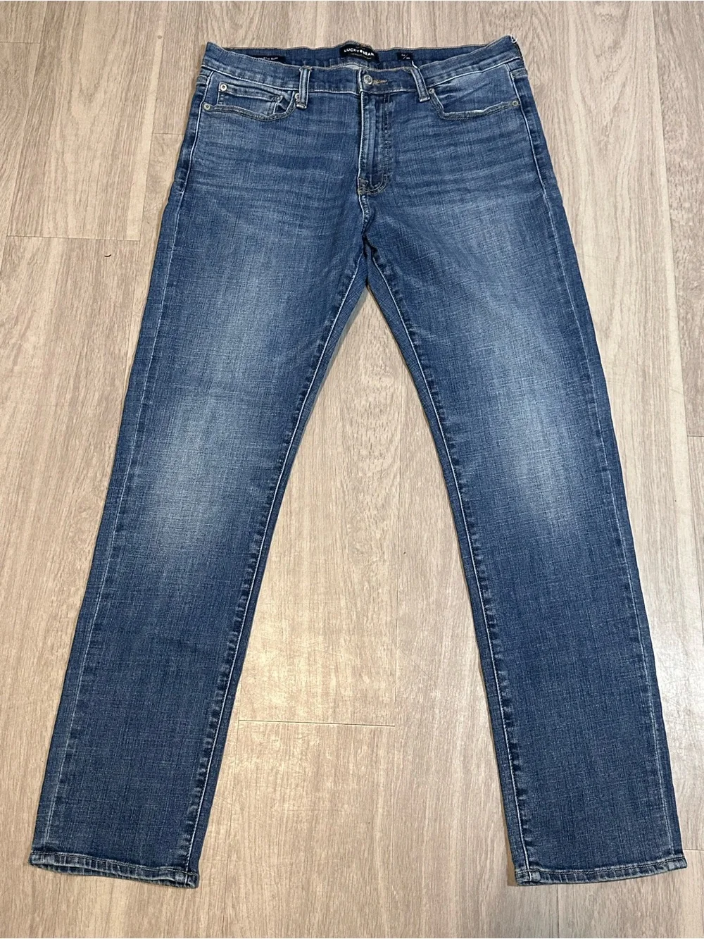 Lucky Brand Jeans Mens 34x34 Blue 410 Athletic Slim Medium Wash